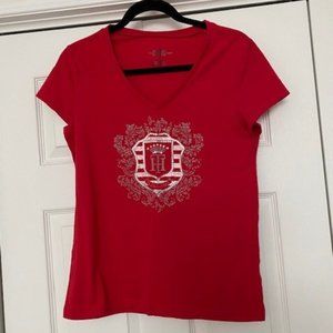 Tommy Hilfiger Ladies Red T-shirt (M)